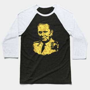 Josip Broz TITO the President of Yugoslavia SFRJ Abstract Gold Style Portrait Baseball T-Shirt